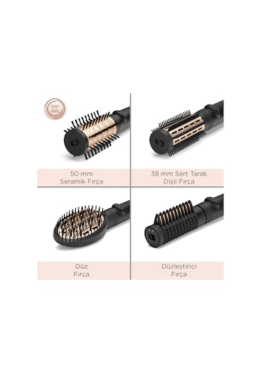Babyliss AS970E Döner Fırçalı Saç Şekillendirme Seti