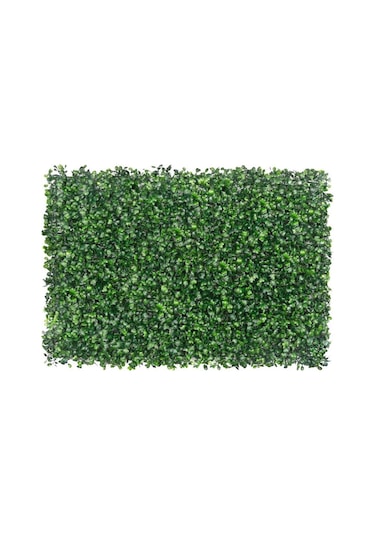 Yapay Çiçek Duvar Kaplama Panel Şimşir Tabaka 40X60 Cm Yeşil Dik