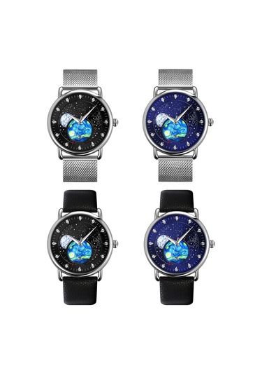 Sones Olevs 5622 Erkek Çizgi Roman Tarzı Çok İşlevli Işıklı Kuvars Saat Beyaz