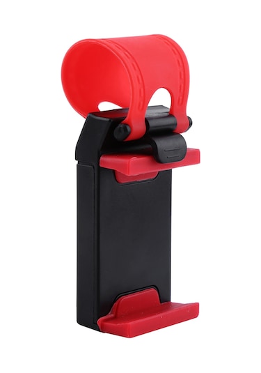 Moveevo Araç Direksiyon Telefon Tutucusu, Esnek Kauçuk Bandı İle Hızlı Kurulum, Yumuşak Silikon Pad İle Telefonu Korumak, Çoğu Telefon İçin Uyumlu