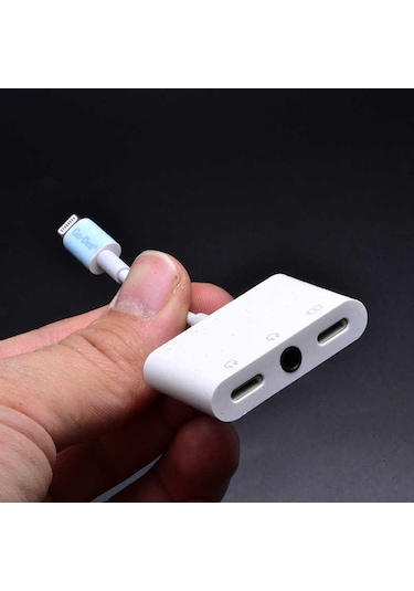 Go Des GD-UC018 Lightning Kulaklık - Şarj - 3.5 mm Aux Dönüştürücü Adaptör - ZORE-257775