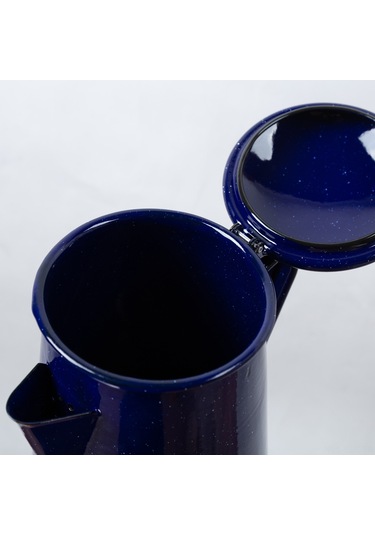 Xindoker Dayanıklı Emaye Kahve Su Isıtıcısı - 0.8l Mavi Retro Tasarım, Mutfak Ve Kamp İçin İdeal