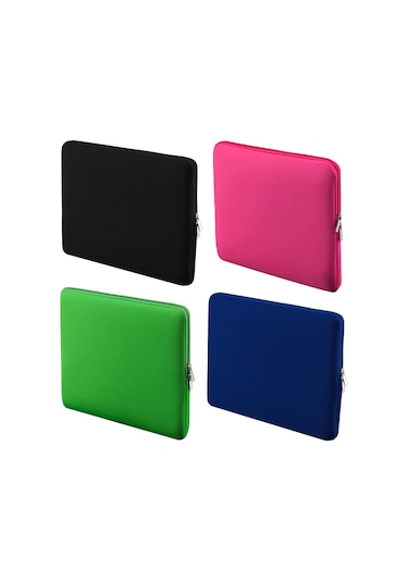 Maiyame 15"-15.6" Dizüstü Bilgisayar/ultrabook Kılıfı - Mavi Renk, Hızlı Fermuar, Darbe Emici Yastık, Zarf Stili Tasarım Koyu Mavi