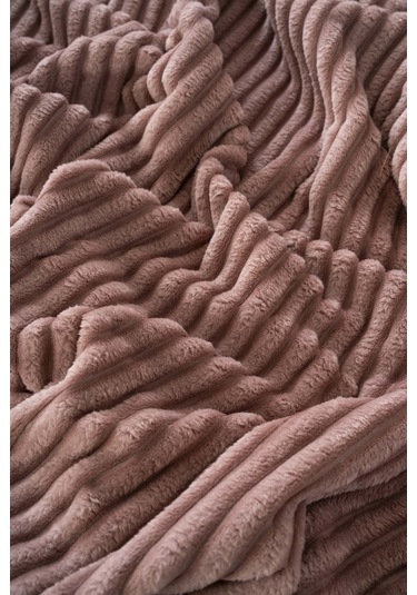 Rose Gloria Wellsoft Çift Kişilik Battaniye Gül Kurusu