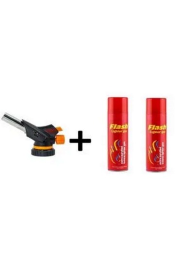Master Çakmaklı Pürmüz +2 Adet Flash Çakmak Gazı Turuncu