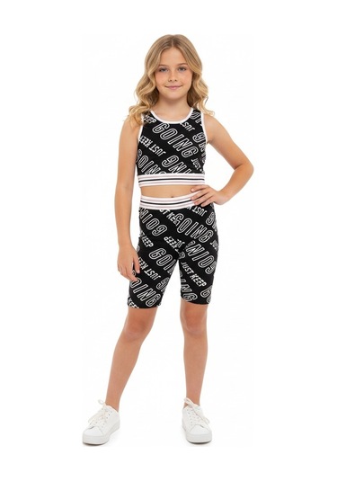 Just Keep Sporcu Çocuk Takım Siyah