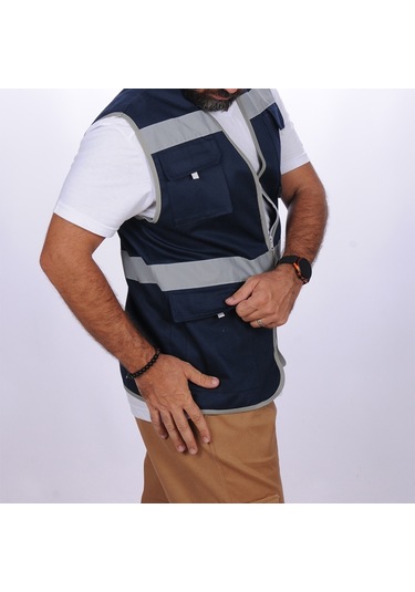 Çok Cepli Alet Yelek Lacivert