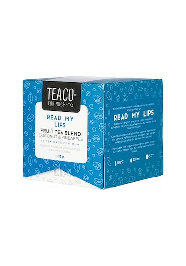 Tea Co. Read My Lips Çay Poşeti Kutusu 15'li 30 G
