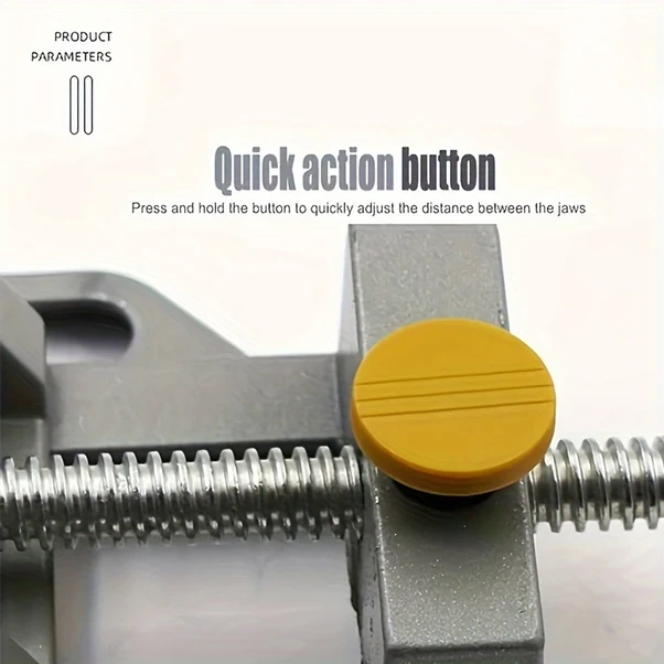 Willowhaven 1 Adet Dayanıklı Alüminyum Alaşım Masa Mengenesi, Hafif Hızlı Açılır İşkence