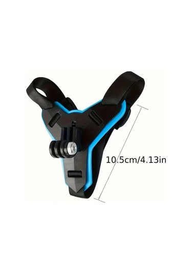 Cordial Abs Malzeme Aksiyon Kamerasi Kask Çene Montajı Mavi Ayarlanabilir Motor Bisiklet Başlığı Mavi