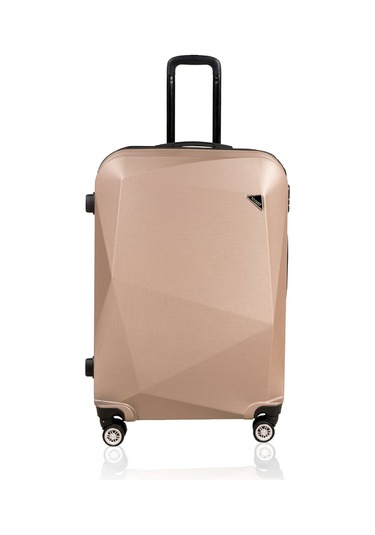 Polo&Sky Elmas Model Gold Renk Büyük Boy Valiz Bavul