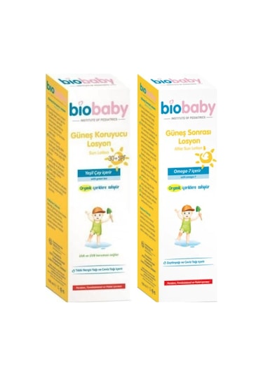Biobaby Güneş Losyonu Spf 30 100ml + Güneş Sonrası Losyon 100ml