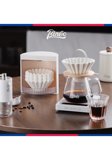 Fochsia Bej Saklama Kutusu Dayanıklı Plastik Filtre Kahve Kapları Toz Nem Koruma