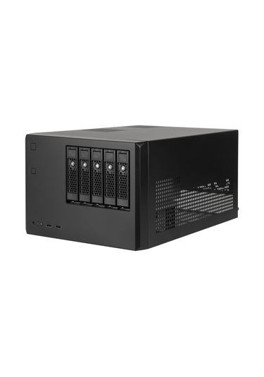 SilverStone CS351 5 Adet SAS-12G/SATA-6G Destekli mATX NAS Kasası