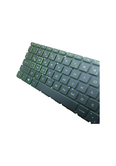 HP Uyumlu Pavilion Gaming 15-ec0003nt (7WG37EA) Klavye Işıklı (Yeşil)