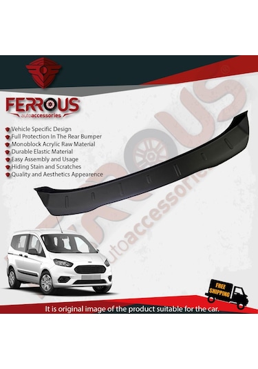 Ford Courier Arka Tampon Üstü Koruyucu 2014 Ve Üstü N11.15297
