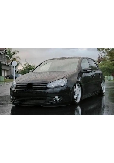Volkswagen Golf 6 Uyumlu Ön Tampon Eki Cupra Lip Mat Siyah Body Kit