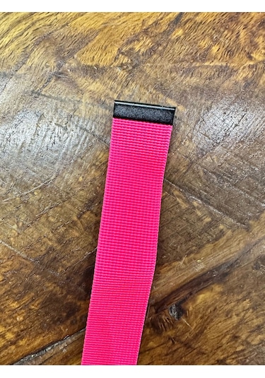 2 Adet Fosforlu Pembe Dikiş Giyim Aksesuarı Aplike 21x2,5 Cm