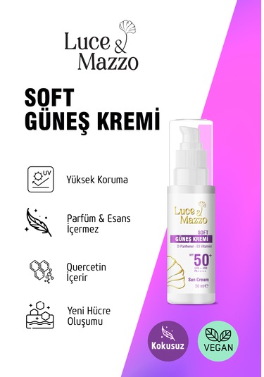 Luce & Mazzo Soft Koruyucu Güneş Kremi SPF50+ 50 ML