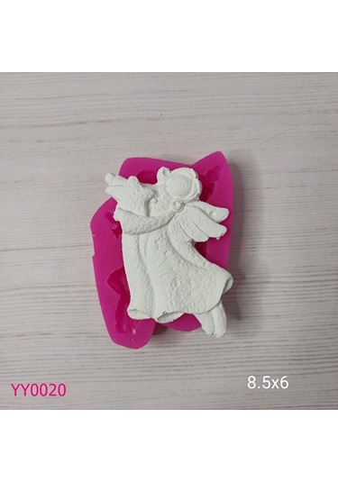 Yy0020 Elinde Yıldız Olan Uçan Melek Silikon Kalıp