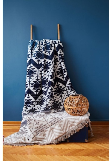 Sesli Home Lüks Peluş Battaniye 22119C Battal Boy 200 x 230 Karışık