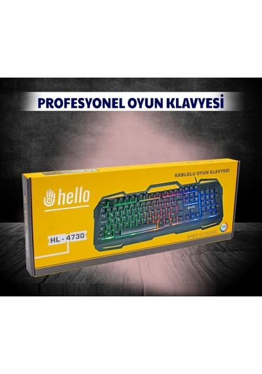 Hello HL-4730  Kablolu Gaming Q Klavye