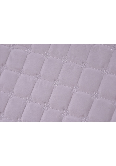 Diabella Yıldız Kapitoneli 3 Parça Çift Kişilik Yatak Örtüsü Pudra