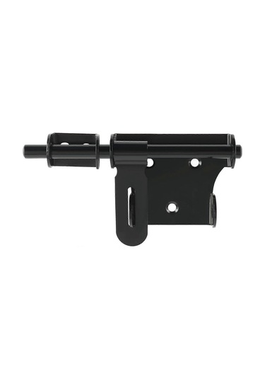 1 Adet Kapı Kilidi Sürgülü Kapı Kilidi, İç Kapı Kilidi Kapı Kilidi, Kilit Delikli Dış Kapı Mandalı, Siyah Paslanmaz Çelikte Uzunluk 15cm