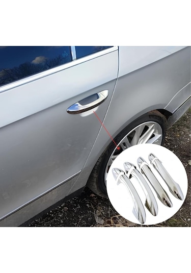 Ebal Otomotiv VW Passat B6 Krom Kapı Kolu 4 Kapı 2005-2012 Arası P. Çelik
