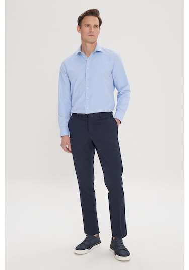 Ac&Co / Altınyıldız Classics Slim Fit Dar Kesim Klasik Yan Cep Erkek Pantolon - Lacivert