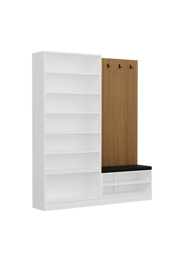 Kale Dekor Panel 2 Bölme Raf Portmanto+ayk Mind Byz 2 Kapaksız