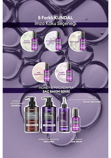 Kuru Ve Yıpranmış Saçlara Onarıcı Bakım Serumu Kundal Macadamia Ultra Hair Serum Cherry Blossom