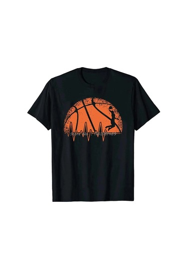 Snapbuy Erkekler Basketbol Kalp Atışı Tshirt Kısa Kollu Moda Grafik Tişört Spor Sevgilisi Hediyesihaki Haki