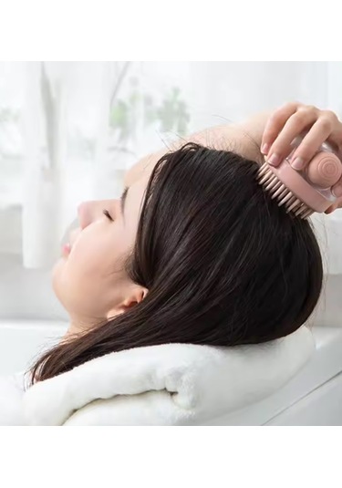 Nwn-93 Şampuan Hazneli Taraklı Saç Yıkama Şişesi - Kafa Masajı