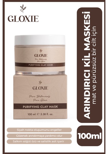 Gloxie Arındırıcı ve Matlaştırıcı Kil Maskesi 100 ML