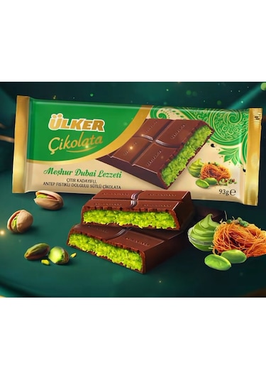 Ülker Meşhur Dubai Lezzeti Dubai Çikolatası 6 x 93 G