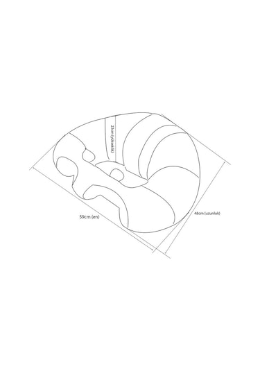 Bebek Destek Oturma Minderi Bebeyatmaz - Lacivert Kırmızı