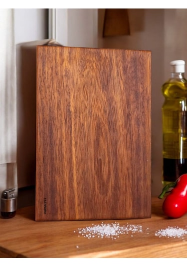 Eksiz Masif Doğal Ahşap Kesme Sunum Doğrama Tahtası