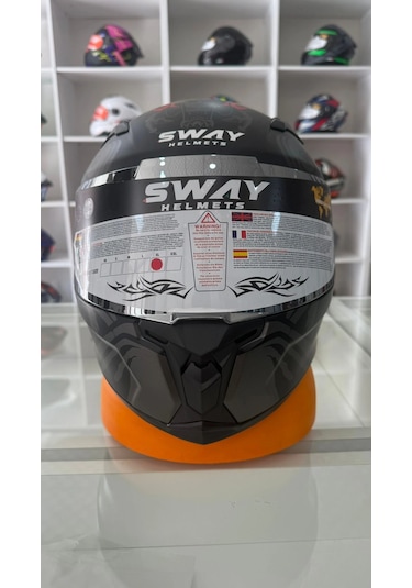 Sway SW 820 Xamurai Full Face Motosiklet Kaskı Siyah
