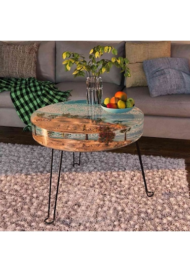 Epoksi Silikon Yuvarlak Yerli Sehpa Kalıbı 40 Cm