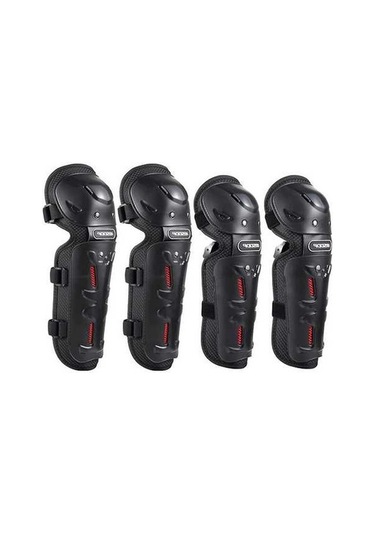 Novahub Yeşil Ve Pedleri Motosiklet Kadınlar Için Erkekler Diz Dirsek Adet 4 Wh Yeşil