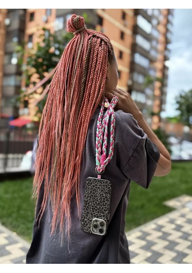 Yummy Case Telefon Şeridi Trendy Örgülü Pembe 235835492