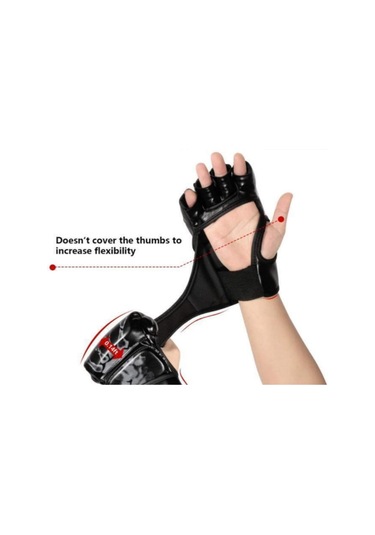 Reedark Erkek Kadın Yarı Parmak Boks Eldiveni, Muharebe Ve Kum Torbası Egzersizleri İçin, Gripli Eldiven, Güvenli Ve Konforlu, Mavi Mavi