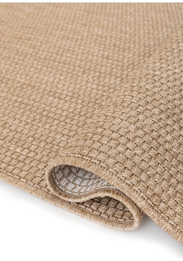 Saraz Halı Sisal Jut Hasır Model Tek Renk Dokuma Yıkanabilir Toz Vermez Halı Kahve Kahve