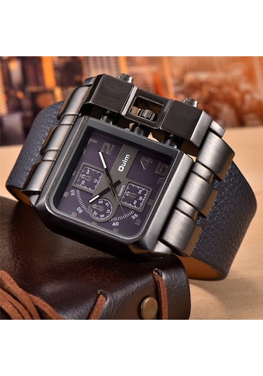 Sones Skmeı 9286 Açık Hava Sporları Çok Fonksiyonlu Erkek Su Geçirmez Kuvars Saat Kahve