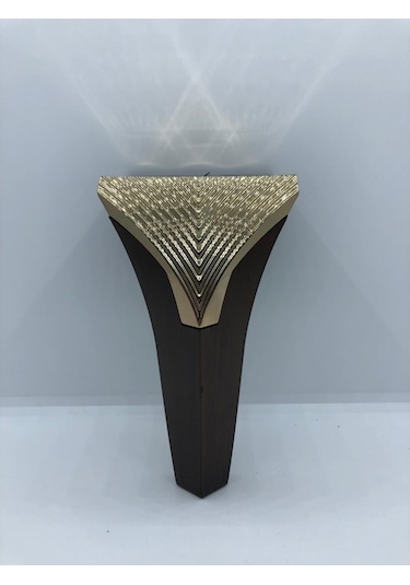 Plastik,venedik 15cm Ceviz-gold Koltuk,baza,mobilya Ayağı 4 Adet