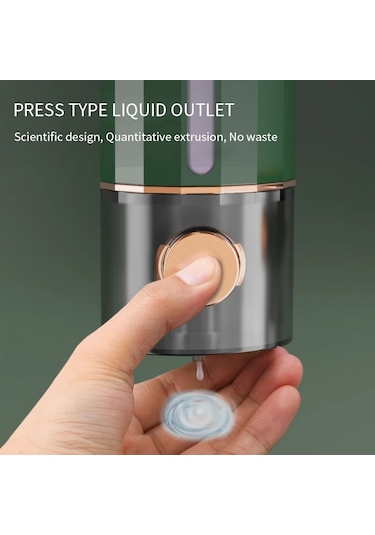 Green-450ml Manuel Duvara Monte Banyo Sıvı Sabunluk Yıkama El Dezenfektanı Aile El Duş Jeli Banyo Aksesuarları