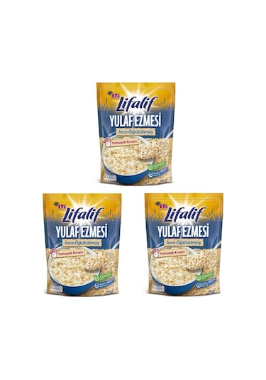 Eti Lifalif İnce Öğütülmüş Yulaf Ezmesi 3 x 350 G