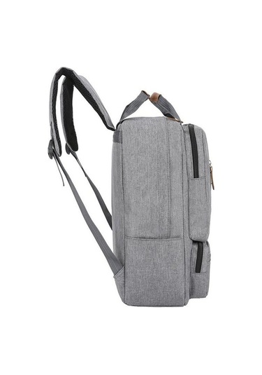 Novahub 3 Parçalı Laptop Çantası Seti - Seyahat, Okul Ve İş İçin Şık Ve Fonksiyonel Gri, Çanta Kombinasyonu Gri