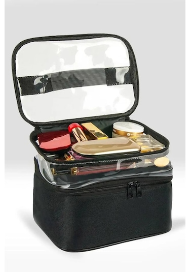 Woys Bags 2 Bölmeli Seyahat Makyaj Çantası